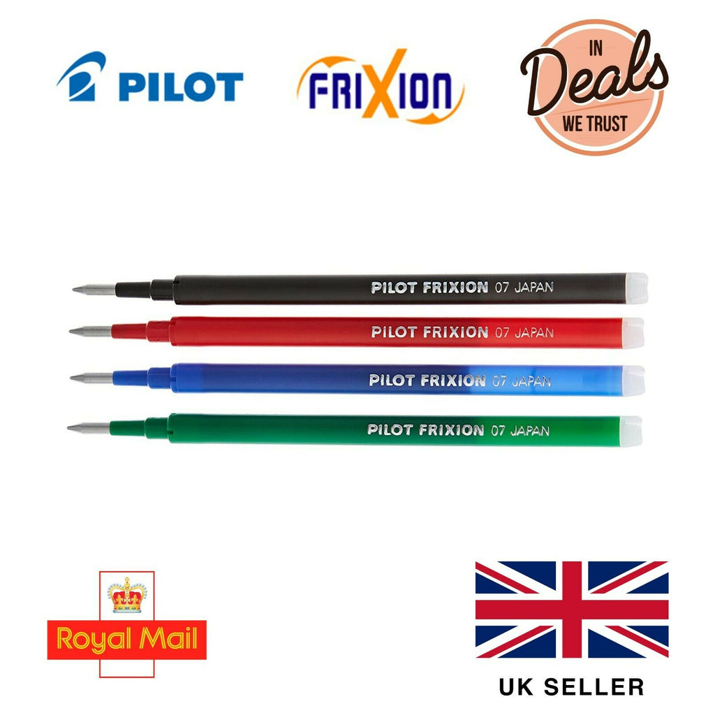 Pilot Frixion Pen Erasable 0.7mm Rollerball Pens Write Heat Erase Refills  Ink