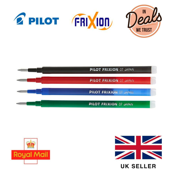 NEW Pilot Frixion Ball Clicker Erasable Rollerball Pen Refills - Various Colours