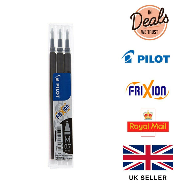 NEW Pilot Frixion Ball Clicker Erasable Rollerball Pen Refills - Various Colours