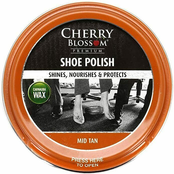Cherry Blossom Traditional Shoe Polish Paste 50ml - Smooth Leathers - 7 Colours