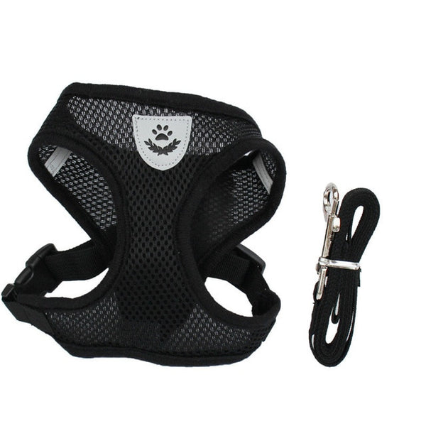 Adjustable Cat Harness Vest With Lead